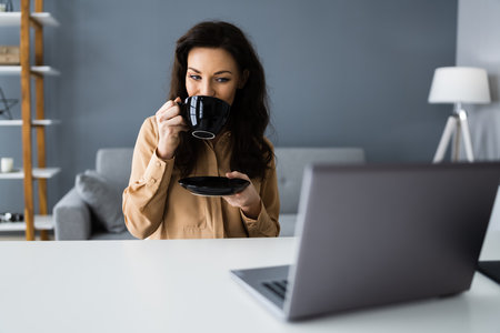 Virtual Coffee Break Online Video Conference Call