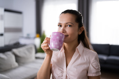 Virtual Coffee Break Online Video Conference Callの写真素材