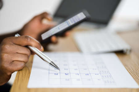 Appointment Schedule And Reminder In Paper Calendar And Mobile Phone