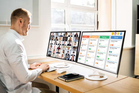 Online Remote Video Conference Webinar Meeting Call