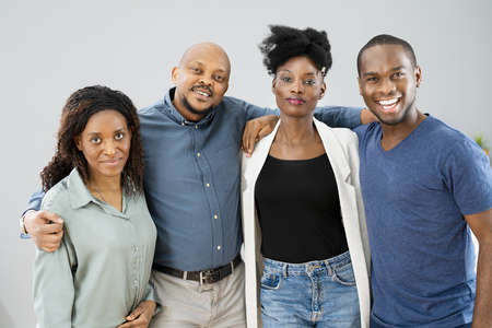 Group Of Happy African Friends People Together