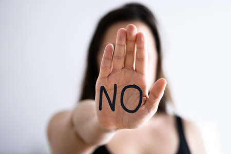 Say No To Sexual Harassment And Violenceの写真素材