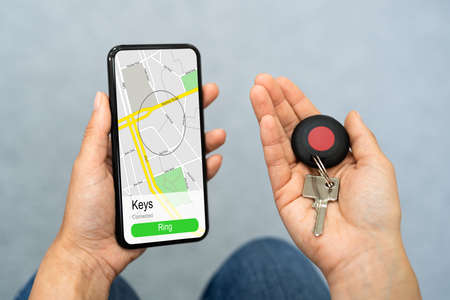 Wireless Location Accessory Token To Locate Keysの写真素材