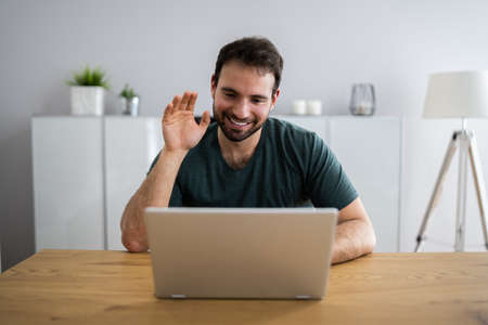 Virtual Online Remote Video Call With Staff Manager