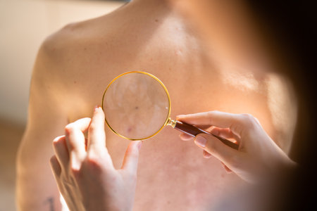 Dermatologist Checking Skin Allergy And Pigment Problems