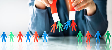 Attract Leads And Customers. Capture Business Candidate With Magnetの写真素材