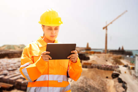 Manager Inspection At Construction Site. Building And Engineering