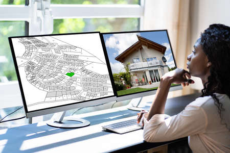 Cadastre Map Plan. Real Estate Property Land