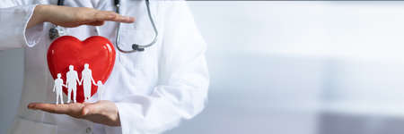Cardiology Medical Doctor. Health Care And Insurance Coverの写真素材