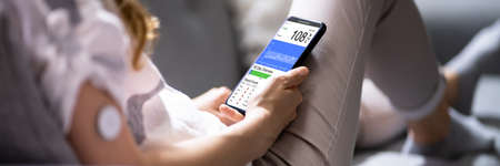 Continuous Glucose Monitor Blood Sugar Test Smart Phone App