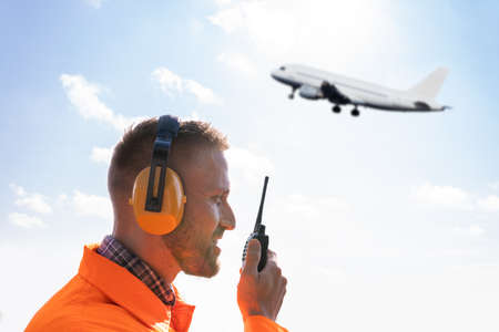 Aircraft Maintenance Staff And Airport Ground Crew