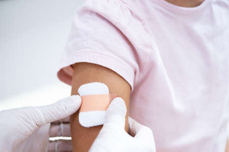 Kid Corona Virus Vaccine Injection. Covid-19 Child Immunization