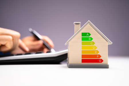Calculating Energy Efficient House Consumption And Efficiencyの写真素材
