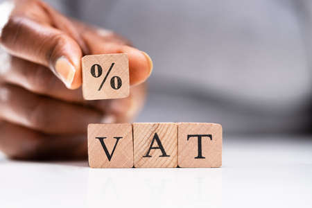 VAT Tax Word And Interest Percentage Signの写真素材
