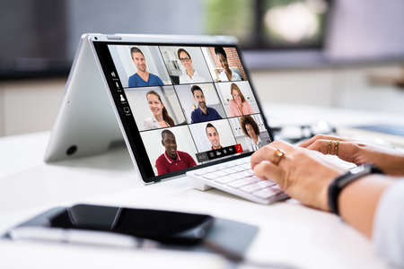 Online Video Conference Interview Call And Call Meeting