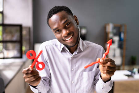 Finance Growth, Interest Rate And Risk Conceptの写真素材