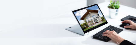 House Real Estate House Search. Internet Listingの写真素材