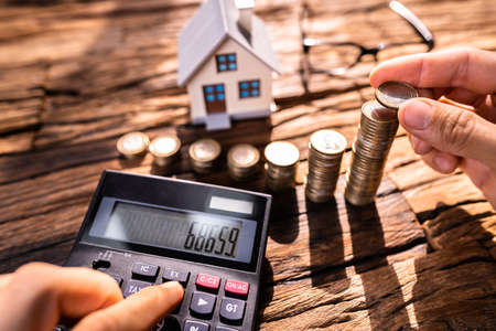 House Property Tax. Saving Money And Mortgageの写真素材