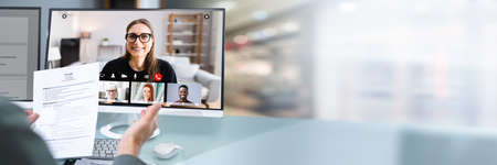 Virtual Job Interview Webcast Using Online Video Conference