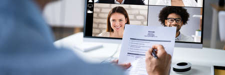 Virtual Job Interview Webcast Using Online Video Conference