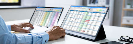 Medical Coding Bill And Billing Codes Spreadsheetsの写真素材