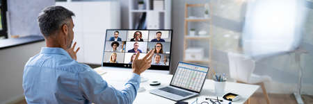 Online Virtual Video Conference Webinar Business Call