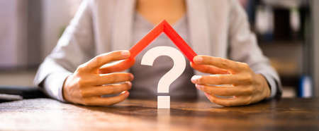 Real Estate House Question Mark And Mortgage Confusion