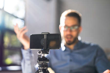 Virtual Online Training Conference. Meet Learning Coachの写真素材