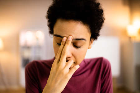 African American Praying Woman. Christian Prayer Seeking God