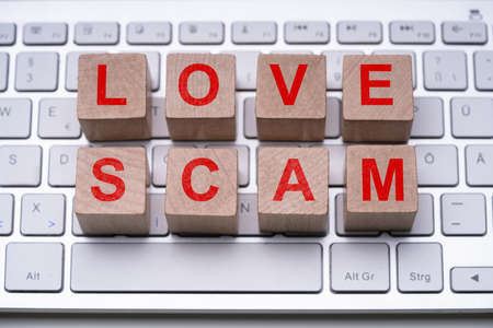 Online Internet Dating Website Danger And Scam Conceptの写真素材