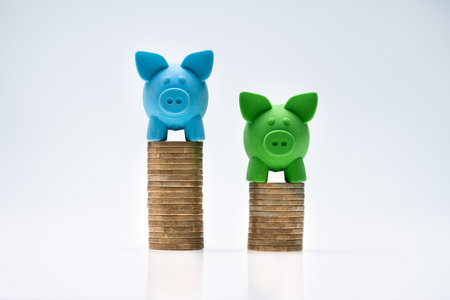 Compare Wage Gap, Money Pay And Payの写真素材