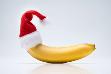 Fun Christmas And New Year Banana Celebrationの写真素材