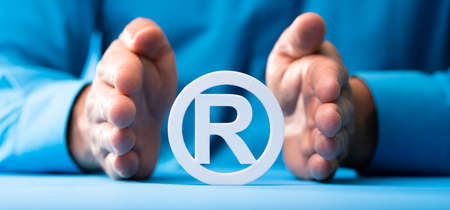 Trademark And Intellectual Property Patent. Register Brand Lawの写真素材