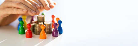 Protect Business Philanthropy And Crowdfund. Saving Finance Unionの写真素材