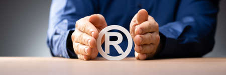 Register Trademark Copyright Symbol. Rights Protectionの写真素材