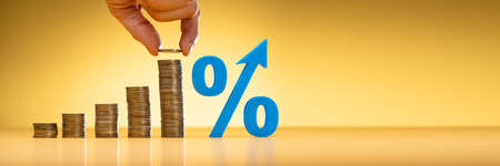 Percentage Sign Discount. Interest Rate And Insurance