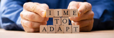 Business Innovation Message. Time To Adapt Concept