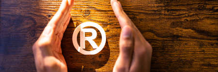 Trademark And Intellectual Property Patent. Register Brand Lawの写真素材