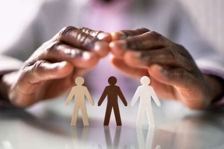 Inclusion, Equality And Staff Diversity. White Women Hands