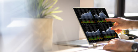 KPI Dashboard Data Analytics On Business Laptop