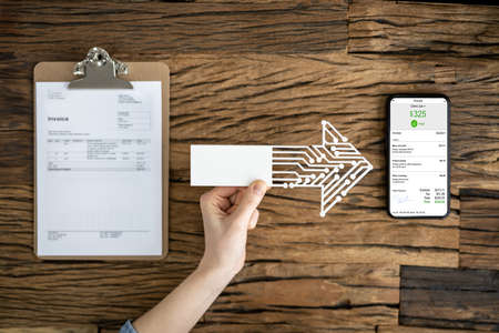 Tax E Invoice Document Software And Digital Transformationの写真素材