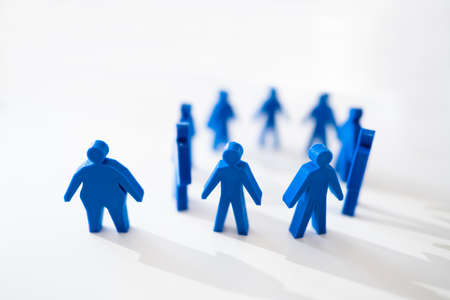 Overweight Person Bullying And Body Shaming. Stress And Obesityの写真素材