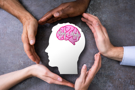 Human Brain Stroke Diagnosis And Therapy. Human Neurologyの写真素材