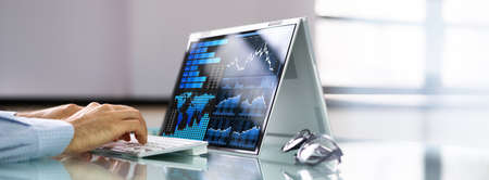 Digital Data Technology. KPI Business Dashboard Technology