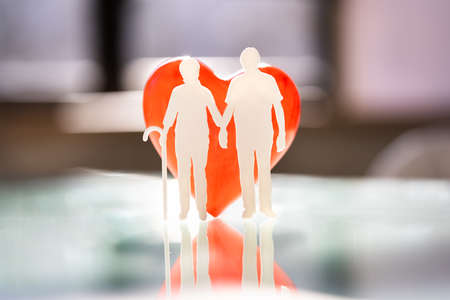 Senior Family Couple Health Insurance And Medical Careの写真素材