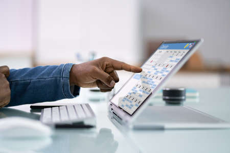 Digital Electronic Calendar Event Appointment On Screen