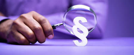 Paragraph Sign Or Law Symbol. Lawyer Litigation