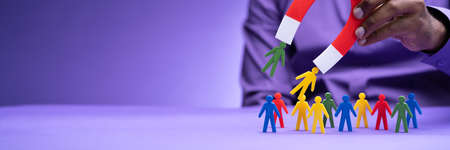 Attract Leads And Customers. Capture Business Candidate With Magnetの写真素材