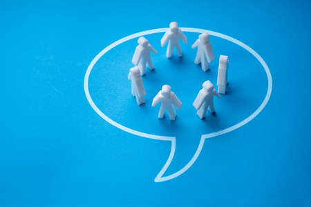 Human Resources Business Help Chat Message And Communicate Dialog