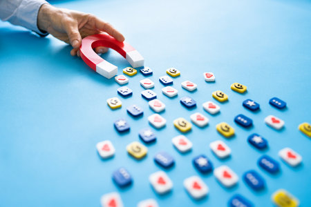 Viral Online Campaign And Marketing Magnet. SEO And Likes